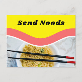 Cartão Postal Mensagem Personalizada de Envio Funny de Noods Ram
