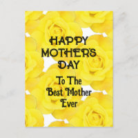 Mensagem Personalizada Floral Amarelo de Dia de as