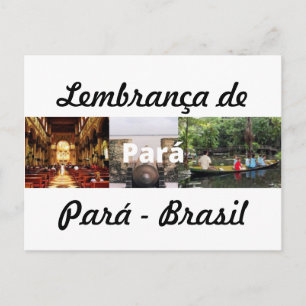 Cartão Postal Mensagem postal do Pará