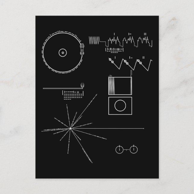 Cartão Postal Mensagem Voyager (Frente)