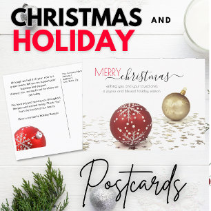 Cartão Postal Mensagens de Agradecimento de Natal para Negócios 