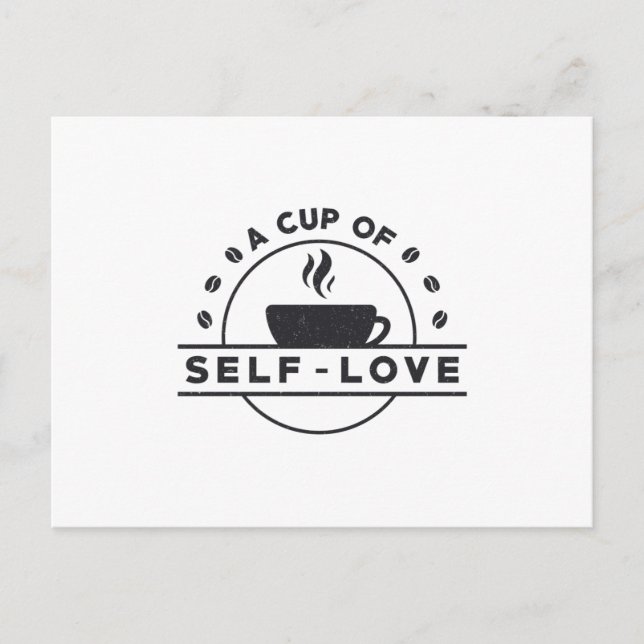 Cartão Postal Mental Health Awareness A Cup Of Self-Love Care (Frente)