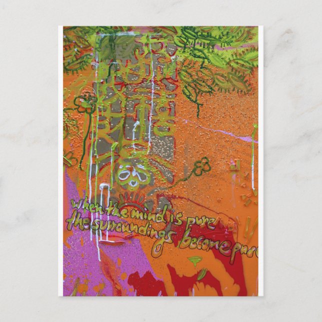 Cartão Postal "Mente pura" (Frente)