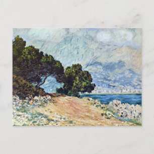 Cartão Postal Menton Seen do Boné Martin por Claude Monet