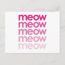 Cartão Postal meow meow meow meow
