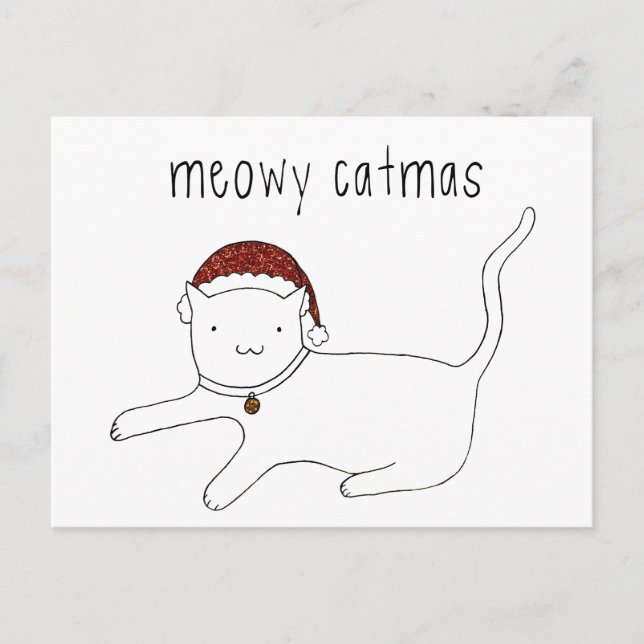 Cartão postal Meowy Catmas (Frente)