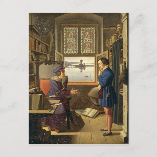 Cartão Postal Mephisto e o Estudante, 1828 (Frente)