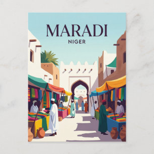 Cartão Postal Mercado Central de Maradi Níger