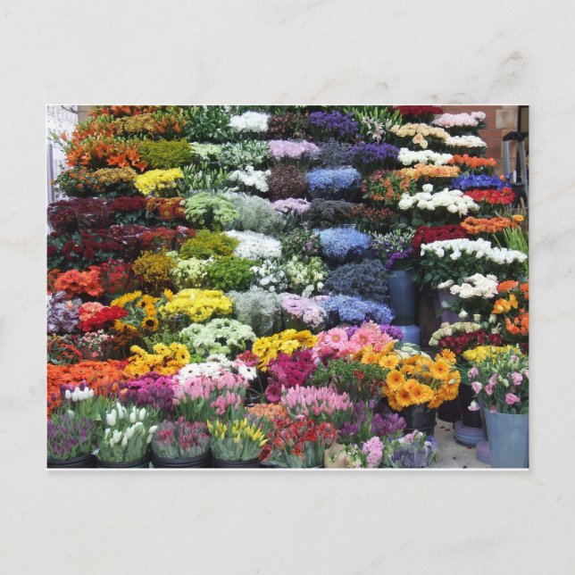 Cartão Postal Mercado das flores (Frente)