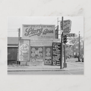 Cartão Postal Mercado de Cerveja e Licor, 1938