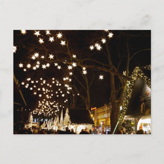 Cartão Postal Mercado de Colônia de Natal, Alemanha (Frente)