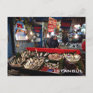 Cartão Postal Mercado de Peixes - Istambul