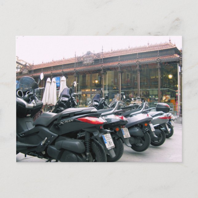 Cartão Postal Mercado de San Miguel - Madrid, Espanha (Frente)