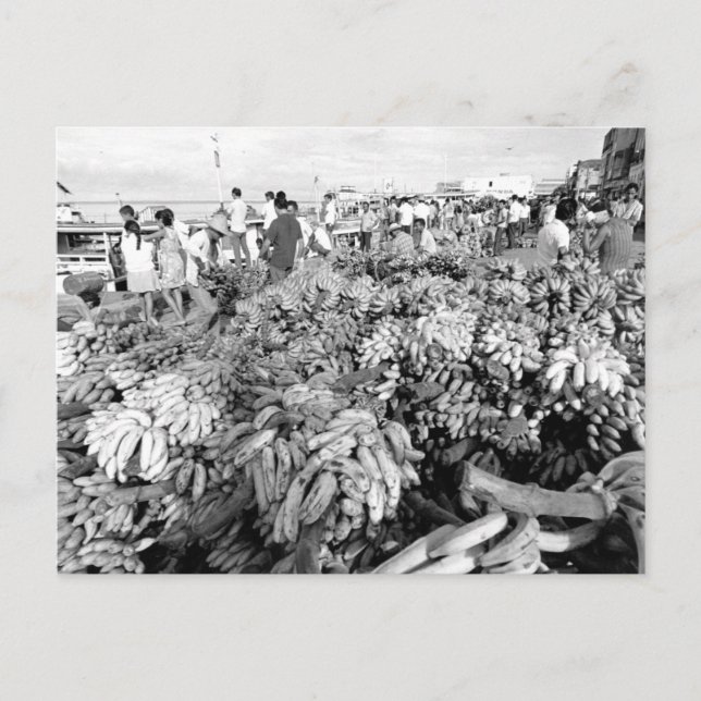 Cartão Postal Mercado do Rio Manaus Brasil Antigo (Frente)