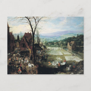 Cartão Postal Mercado e área de branqueamento, 1620-22