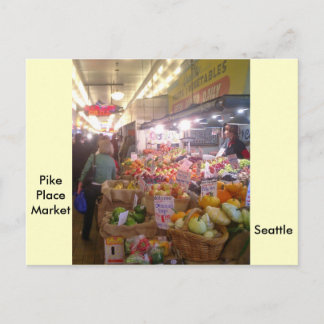 Cartão Postal Mercado Pike Place
