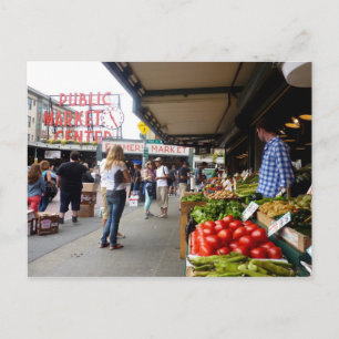 Cartão Postal Mercado Pike Place 1
