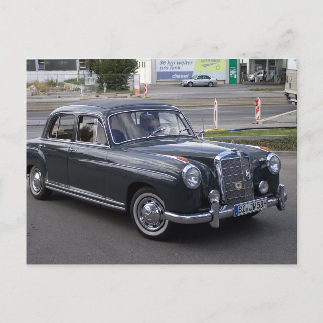 Cartão Postal Mercedes 220 S (Frente)
