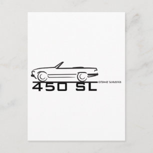 Cartão Postal Mercedes 450SL