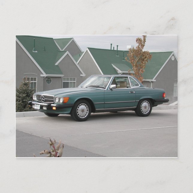 Cartão Postal Mercedes-Benz 560 SL Roadster (Frente)