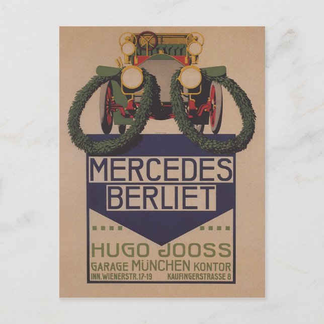 Cartão Postal Mercedes Berliet Card (Frente)