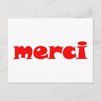 Cartão Postal merci