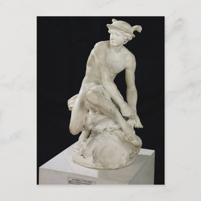 Cartão Postal Mercury Anexando suas Sandálias, 1744 (Frente)