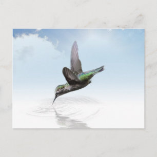 Cartão Postal Mergulhador mergulhando na ilustração da água