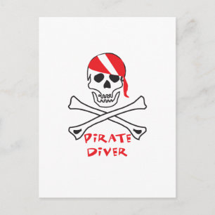 Cartão Postal Mergulhador Pirata