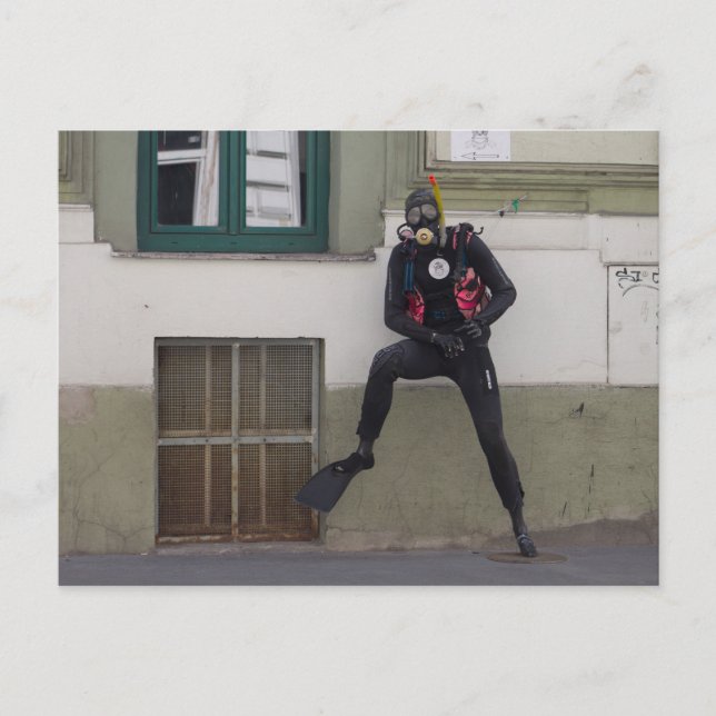 Cartão Postal Mergulhador Seco (Frente)