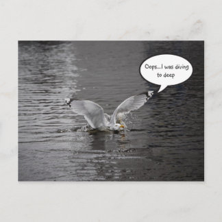 Cartão Postal Mergulho até o fundo