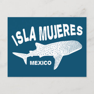 Cartão Postal Mergulho de Tubarão-Baleia Isla Mujeres