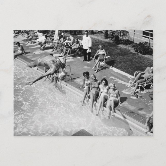 Cartão Postal Mergulho no Country Club, Los Angeles, 1951 (Frente)