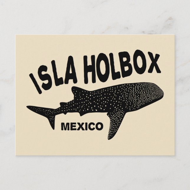 Cartão Postal Mergulho Scuba Com Tubarões De Baleia Isla Holbox  (Frente)