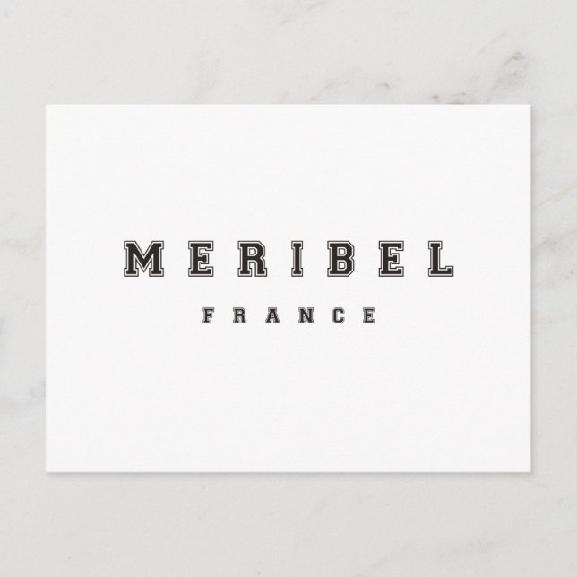 Cartão Postal Meribel França (Frente)