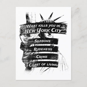 Cartão Postal Merica Humor America USA Funny Patriotismo Nova Yo