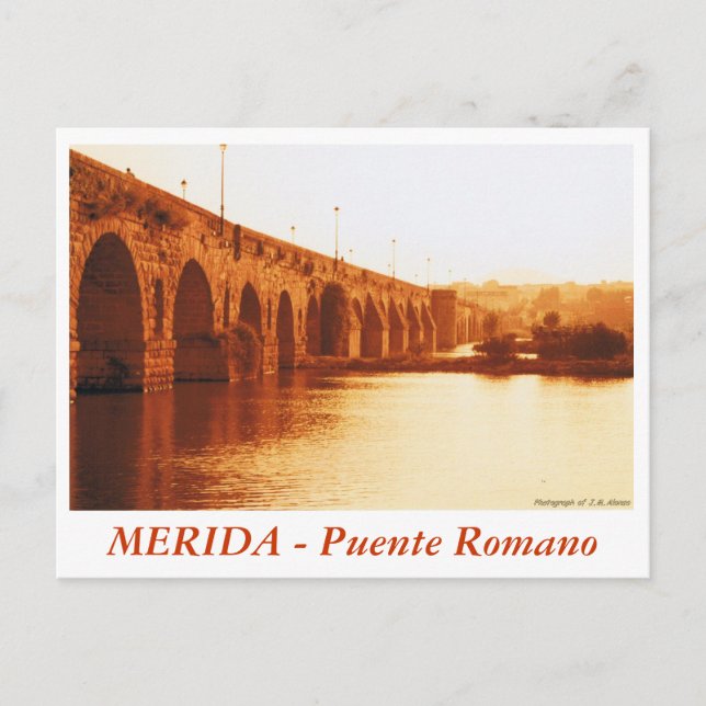 Cartão Postal MERIDA - Puente Romano (Frente)