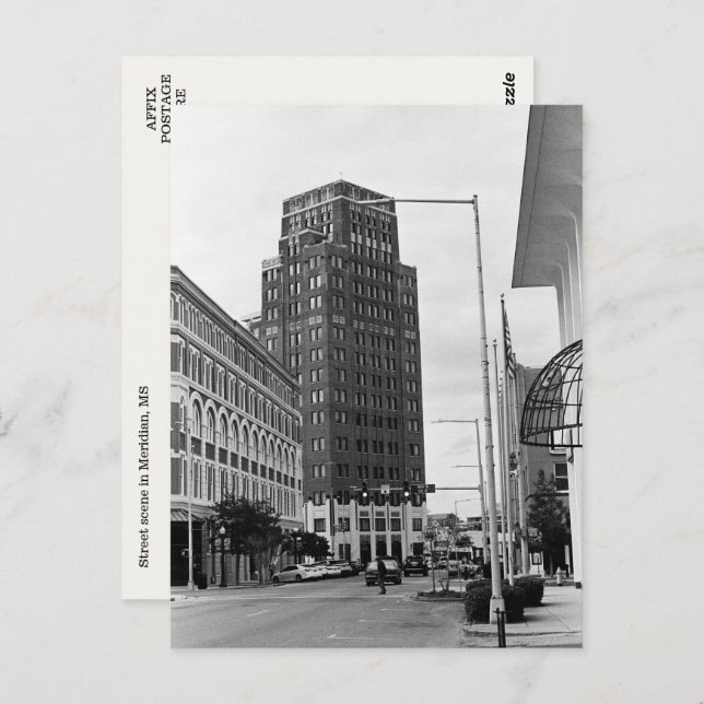 Cartão Postal Meridian, Cartão-postal de cena do Centro MS (Frente/Verso)