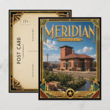 Meridian Idaho Arte Deco Vintage Idade Dourada