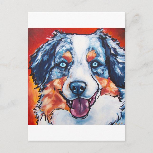 Cartão Postal Merle Aussie (Frente)