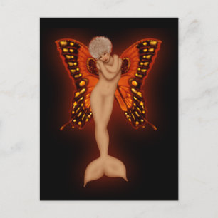 Cartão Postal Mermaid Fairy