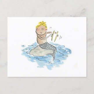 Cartão Postal Merman Cymbals