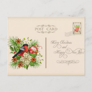 Cartão Postal Merry & Bright Minimal Christmas Post Card