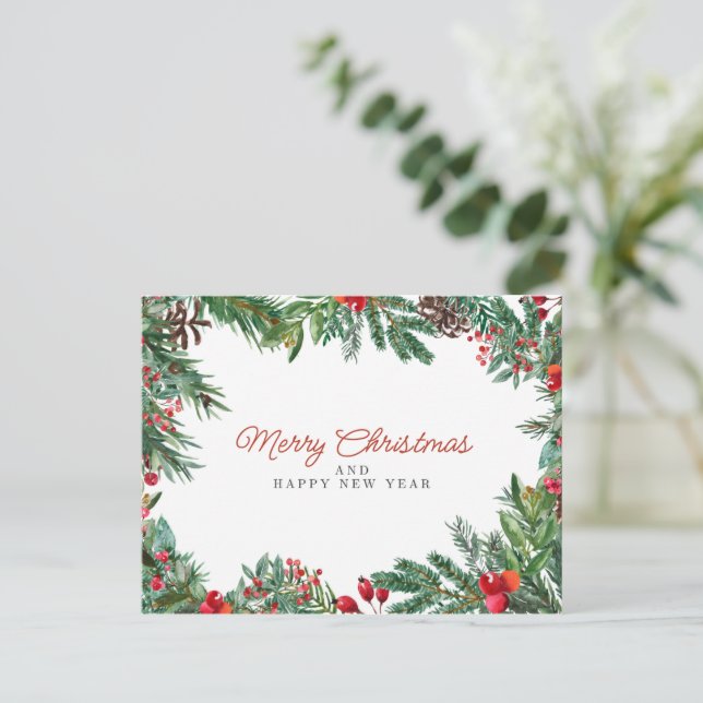 Cartão Postal merry chrismas in u (Em pé/Frente)