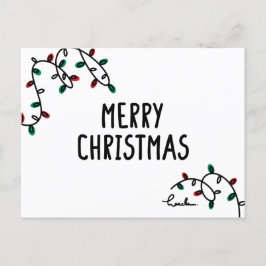 Cartão Postal merry christmas 