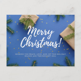 Cartão Postal Merry Christmas and Happy New Year