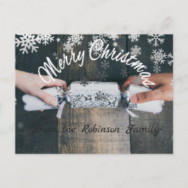 Cartão Postal Merry Christmas From the Custom Name Postcards