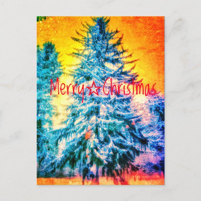 CARTÃO POSTAL MERRY CHRISTMAS SPRUCE BRIGHT1 (Frente)