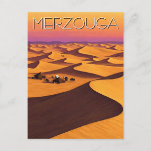 Cartão Postal Merzouga Marrocos Desert Viagem
