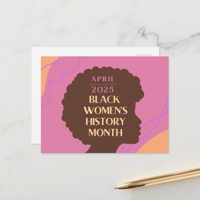 Cartão Postal Mês da História das Mulheres Negras (Frente/Verso In Situ)